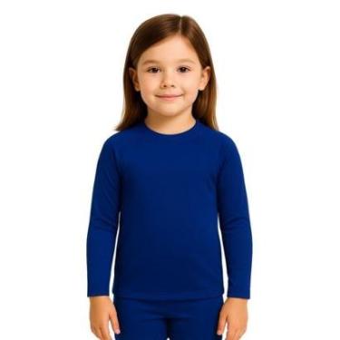 Imagem de Camiseta Manga Longa Infantil Menina Proteção Solar Praia-Feminino