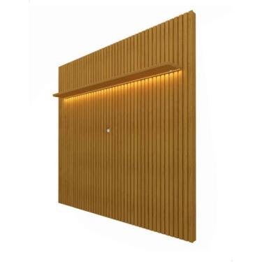 Imagem de Painel Ripado Madeira Para Tv Até 75 Polegadas Serena 185 - Lacamel