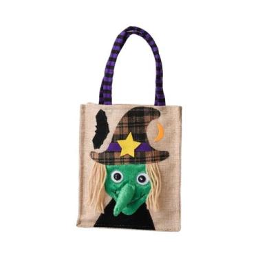 Imagem de Bolsa De Halloween Em TNT: Saco De Doces De Abóbora Para O Festival Fa