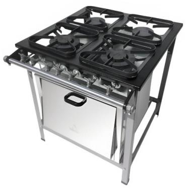 Imagem de Fogao 4B M-14 M/m S2020 30X30 Perfil 5Cm Com Forno - Metalmaq