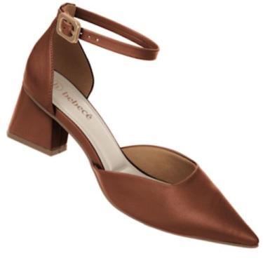 Imagem de Sapato Scarpin Bebece T3838-566 Feminino, Marrom, 37