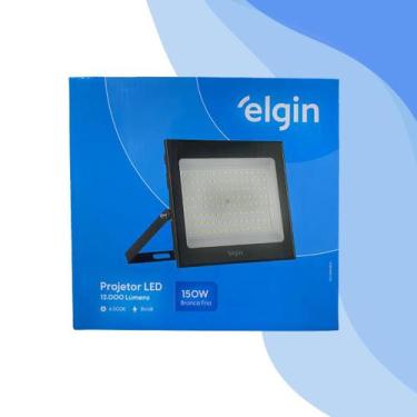 Imagem de Refletor Projetor Led 150w 6500k Preto Elgin Luz Branca