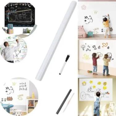 Imagem de Adesivo lousa quadro branco escrever 2mx45cm lavavel - Yeet