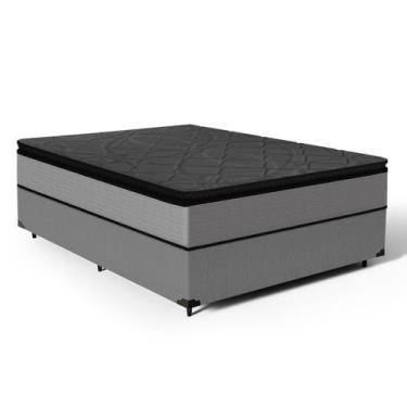Imagem de Cama Box com Colchão de Molas Ensacadas Pillow Top UmaFlex Vitta Casal