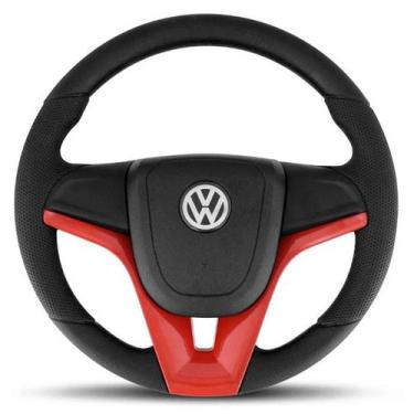 Imagem de Volante Cruze Vermelho Gol G5 G6 Voyage Saveiro Volks + Cubo - Volkswa