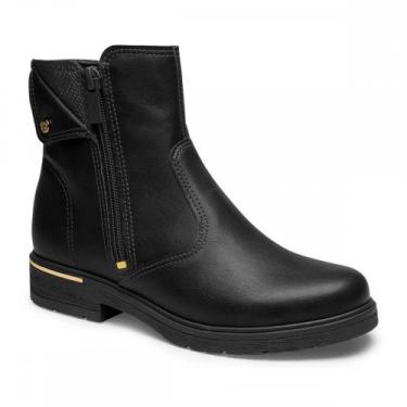Imagem de Bota Pink Cats V6072 Coturno Cano Curto Menina Infantil, Preto, 33