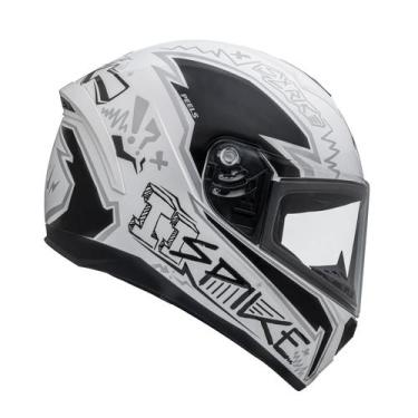 Imagem de Capacete Moto Feminino Masculino Peels Spike 2 STK, Branco Brilhante P