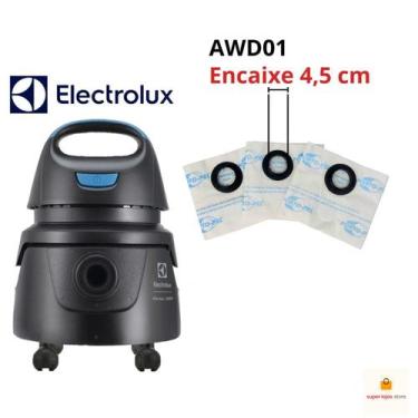 Imagem de Saco Para Aspirador De Pó Eletrolux Awd01 com 3 Unidades  - Porto-Pel