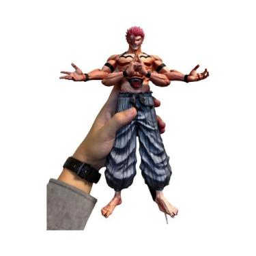 Imagem de Figura De PVC Ryomen Sukuna De Jujutsu Kaisen, Modelo De Ornamento Par