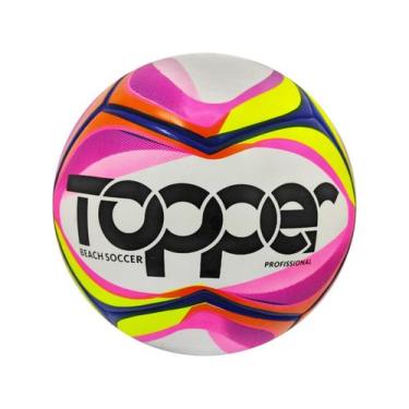 Imagem de Bola Topper Beach Soccer Profissional Futebol de Areia, Amarelo, Rosa 
