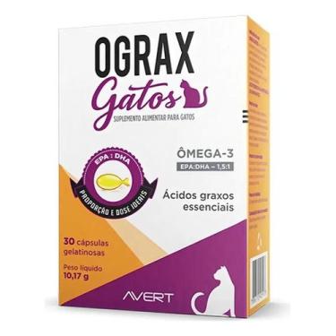 Imagem de Ograx Gatos Com 30 Capsulas Ômega 3 Ácidos Graxos Essenciais - Congrat
