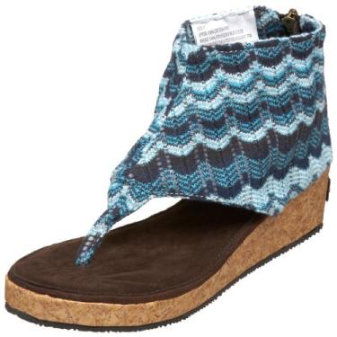 Imagem de Sun Luks by Muk Luks Sandália Gondola feminina, Jeans, 6