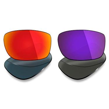 Imagem de 2 pares de lentes polarizadas de substituição da Mryok para óculos de sol Oakley Splinter – Opções