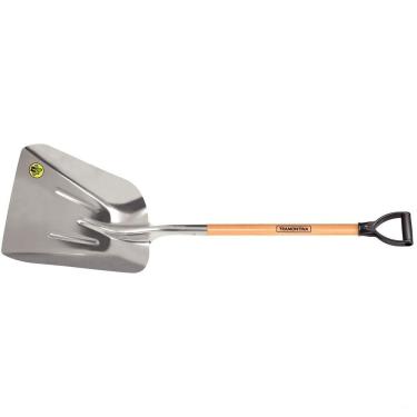 Imagem de Pá Carvoeira Tramontina  Alumínio Cabo de Madeira 71 cm Empunhadura Plástica Reta Ergonômica Tramontina