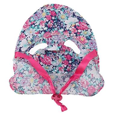 Imagem de Chapéu floral para animais de estimação, chapéu ajustável para cães ao ar livre chapéu de cachorro padrão floral chapéu de viseira para filhotes de cachorro pequeno (L)