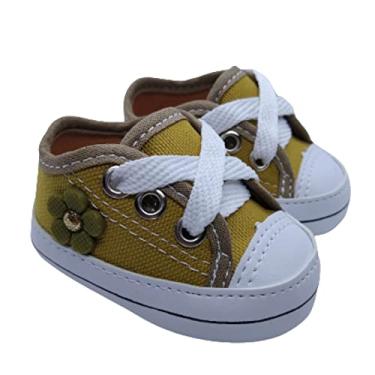 Imagem de Tênis recém nascido com aplicação de Flor