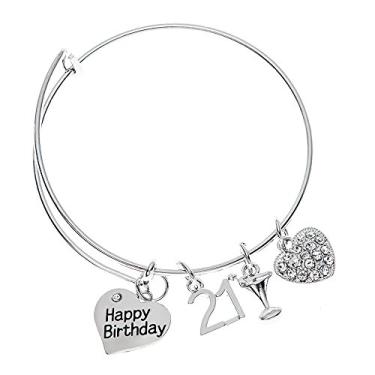 Imagem de Infinity Collection 21st Birthday Gifts for Her, Pulseira Feminina de 21 Anos de Aniversário, Ideias de Presente de 21 Aniversário Perfeitas