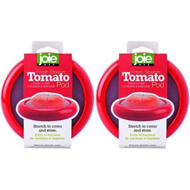 Imagem de MSC International Cápsula elástica Joie Fresh para tomates, aprovada pela LFGB, tamanho único, vermelho - pacote com 2