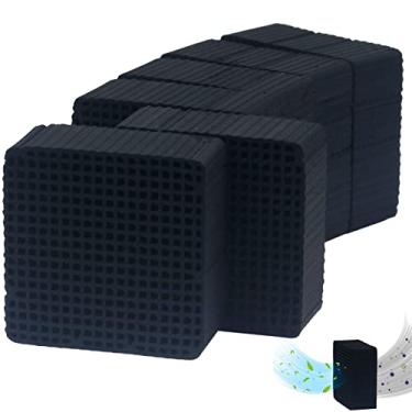 Imagem de ENOMAKER Filtros de carbono de substituição Peças de bloco de carvão ativado Purificador de ar Cubo de Carvão Ultra-Absorção Favo de Mel para Mini Filtro de Ar Elgoo Anycubic Impressoras 3D (pacote com 6)