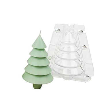 Imagem de vela para fabricação velas, árvore natal 3D moldes sabão fundição decoração bolo cozimento caseiro faça você mesmo sugarcraft Sillervan