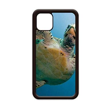 Imagem de Capa azul oceano tartaruga ciência natureza imagem para iPhone 12 Pro Max capa para Apple Mini Mobile Case