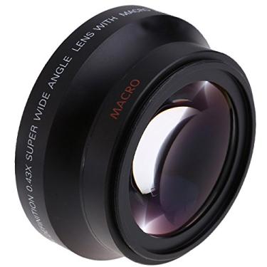 Imagem de Chusui 67mm Digital alta definição 0.43 × SuPer grande angular lente com óptica de Japão Macro para Rebel T5i T4i T3i 18-135 mm 17-85mm e 18-105 70-300VR