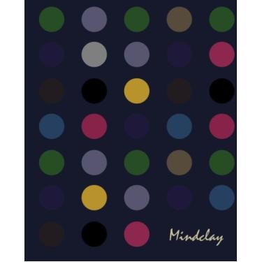 Imagem de Mindclay: Caderno criativo moderno Mindclay grande, liso, listras amarelas cinzentas, capa macia (19 x 23 cm) (série de diário de desenho e esboços)