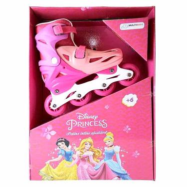 Imagem de Patins Inline - Ajustável - Princesas Disney - 35 a 38 - Multikids