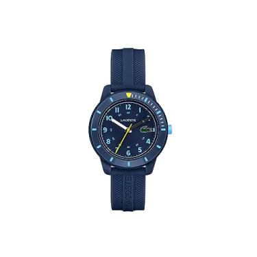 Imagem de Lacoste Relógio infantil de quartzo mini tênis, Azul, One size, Moderno