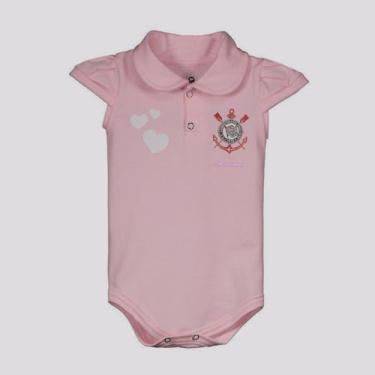 Imagem de Body Polo Corinthians Rosa