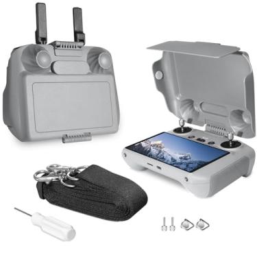Imagem de Kit de proteção solar Arzroic para DJI Mini 4 Pro/Air 3/Air 3S/Flip, inclui acessórios para controle DJI RC 2/RC2: Proteção solar, Sombra, Capa, Cordão