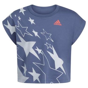 Imagem de adidas Camiseta feminina sem mangas (criança grande), Azul marinho, P