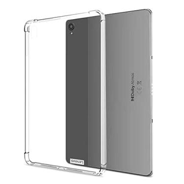 Imagem de Bkinew Capa transparente para modelos de tablet Lenovo Tab P11 e P11 Plus de 11 polegadas TB-J606F/TB-J606L/TB-J607F/TB-J616F/TB-J616X capa flexível ultra transparente de TPU (poliuretano