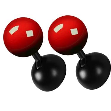 Imagem de DFFMQSJ 2 peças engraçadas empurrar para iniciar botão Rocker Car Engine Start Button Cover, metal em forma de bola de carro um botão alavanca de partida Joystick acessórios decorativos automotivos,