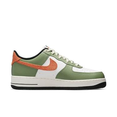 Imagem de Nike T nis de basquete masculino Air Force 1 '07 An20, Verde leo/laranja de seguran a - branco, 13