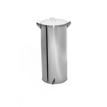 Imagem de Lixeira Pedal e Alça 65L em Aço Inox