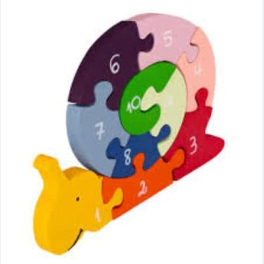 Imagem de QUEBRA-CABEÇA COM NÚMEROS CARACOL