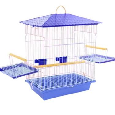 Imagem de Gaiola Calopsita Mansa Aberta Comedouro Grande Aves Epóxi Aberturas La