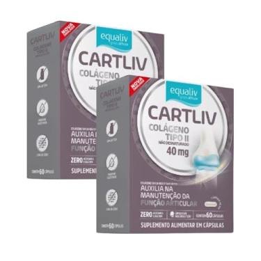 Imagem de Kit 2un Cartliv Colágeno Tipo 2 Equaliv 60 Cápsulas