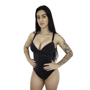 Imagem de Cinta Body Com Bojo 6 Barbatanas Modelador Reforçado - Fanáticos Por C