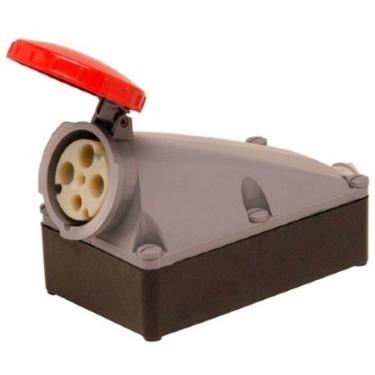 Imagem de Tomada Industrial Sobrepor 125A 3P+T 380/440V IP67 6H Vermelho A4606 – Steck