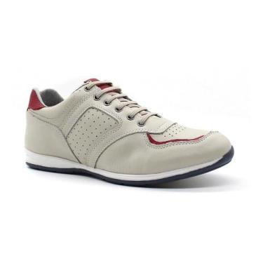 Imagem de Sapatenis Masculino Casual em Couro com Elástico NE-5695 - Calce Com E
