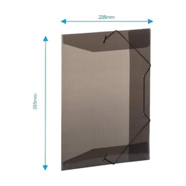 Imagem de Pasta Com Elástico Plástico Ofício A4 Fume Acp Com 1 Unidade - T10OFFI