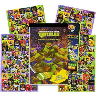 Imagem de Teenage Mutant Ninja Turtles Sticker Pad - Over 270 TMNT Stickers Plus Door Hanger