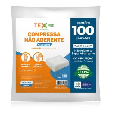 Imagem de Compressa Não Aderente Premium 100 Unidades - TEXMED