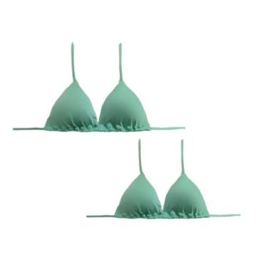 Imagem de Kit com 2 Biquíni cortininha avulso com bojo top Parte de cima do biqu