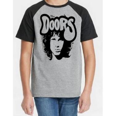 Imagem de Camiseta Infantil The Doors - Alternativo Basico, Cinza / 12