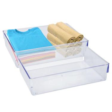 Imagem de Kit 2 Organizador Roupas Closet Armário Acessórios Biquínis Meias - Pl