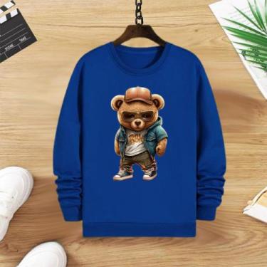 Imagem de Blusa moletom infantil - Mc kids, Azul, 12