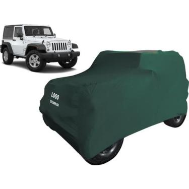 Imagem de Capa Para Cobrir Carro Jeep Wrangler Tecido Helanca - Mz, Verde